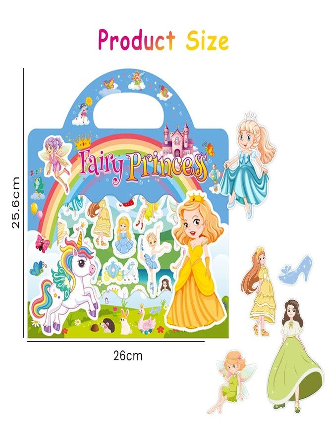 PATPAT® Montessori Busy Books for Kids, Reusable Sticker Book for Kids Fairy Princess Sticker Book for Girls Busy Book for Toddlers Educational Learning Toys Birthday Gifts for Kids 3+ Years Old - Image 2