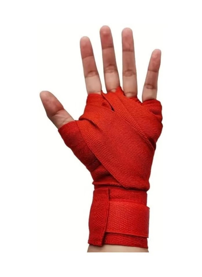 Light Fighter Boxing Hand Wraps 3 Meters Semi-Elastic Multi-Length Hand Wraps with Thumb Loop for Boxing, Great Elastic Hand Wraps for Men and Women (2 Pack) (Multicolor) - Image 4