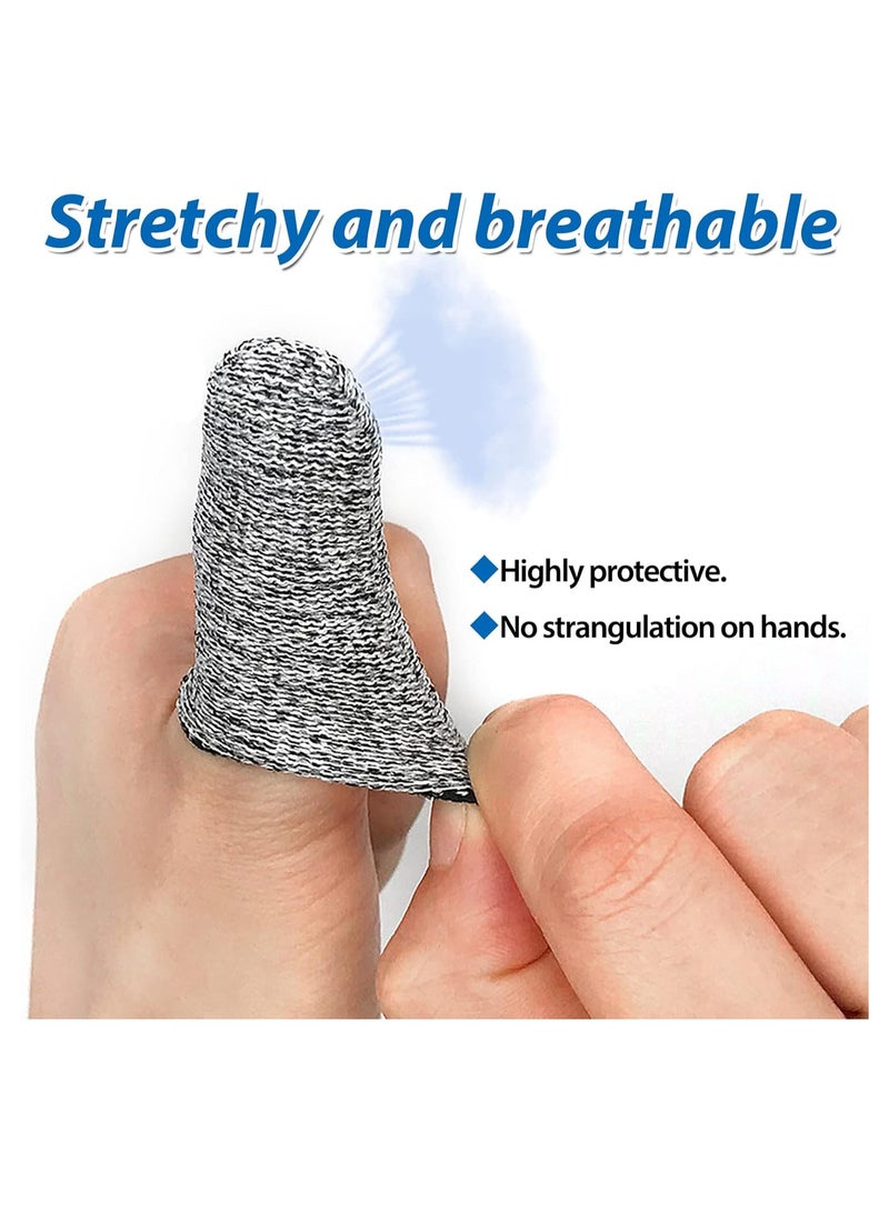 10 PCS Finger Cots Finger Cut Resistant Finger Protectors For Kitchen, Work, Sculpture, Anti-Slip - Image 2