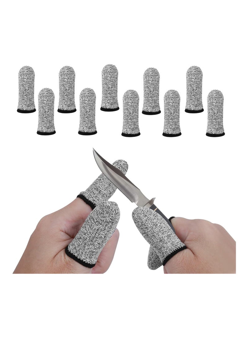 10 PCS Finger Cots Finger Cut Resistant Finger Protectors For Kitchen, Work, Sculpture, Anti-Slip - Image 1