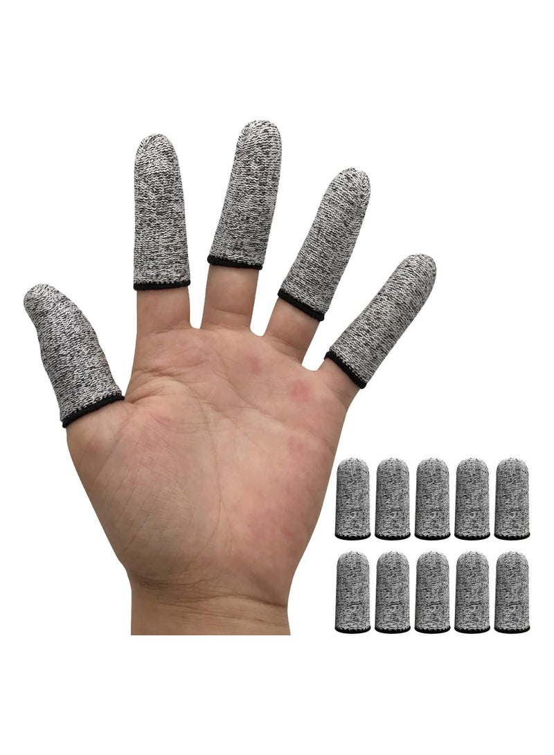 10 PCS Finger Cots Finger Cut Resistant Finger Protectors For Kitchen, Work, Sculpture, Anti-Slip - Image 5