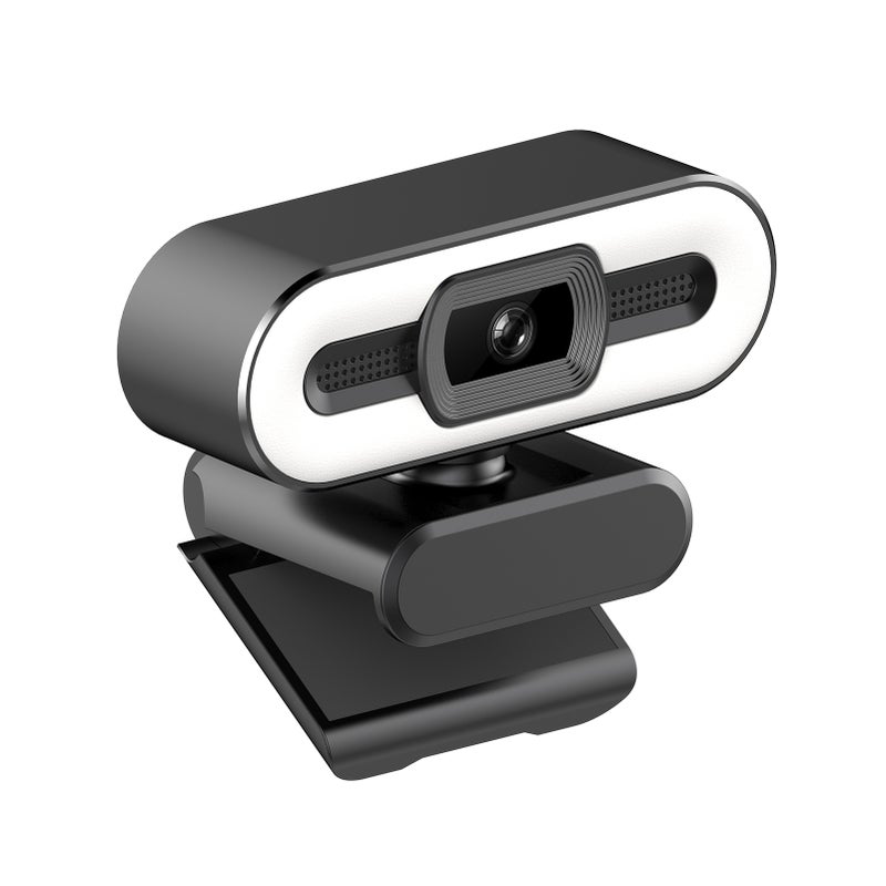 كاميرا ويب USB 4K قابلة للوصلة والاستخدام مباشرة مع ميكروفون داخلي وإضاءة لبث مباشر ودعوة فيديو ومؤتمر فيديو وتعليم عبر الإنترنت - Image 2