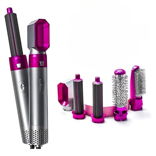 Elevea 𝟏𝟓 𝐘𝐞𝐚𝐫𝐬 𝐆𝐮𝐚𝐫𝐚𝐧𝐭𝐞𝐞 5 in 1 Professional Hair Styler for Women, Hot Air Brush Straightener, Curler, Volumizer, Blow Dryer with 5 Attachments for Salon-Like Styling at Home - Image 1