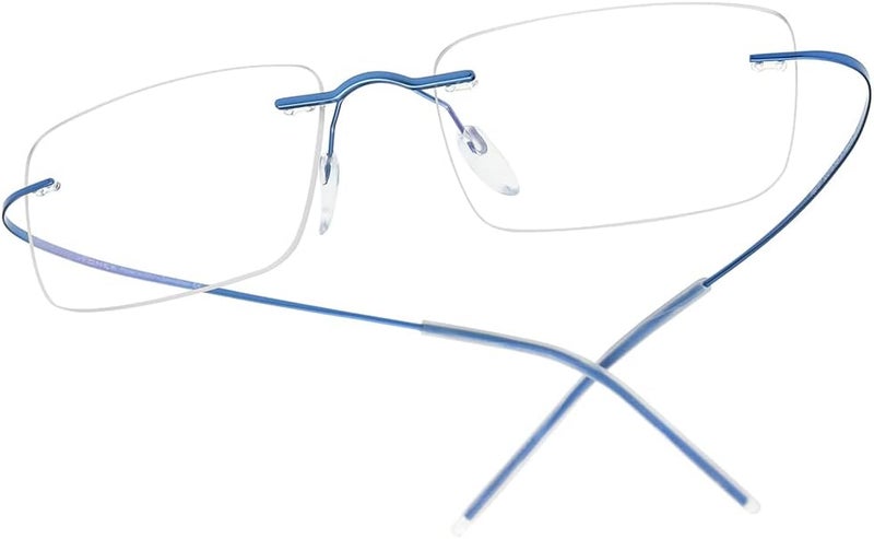 FONEX Titanium Glasses Frame,Rimless Frameless Optical Eyewear Eyeglasses for Men and Women F85634 - Image 1