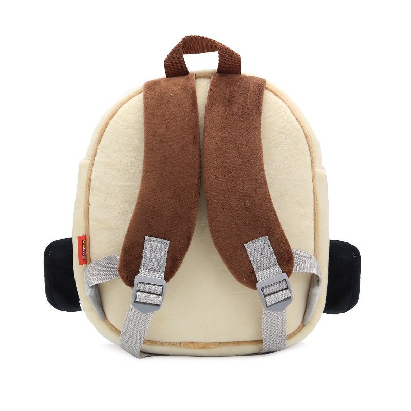 Plush Kids Backpack, Beetle Car Vehicle Design, Soft Lightweight School Bag for Toddlers and Preschool Kids - Image 3
