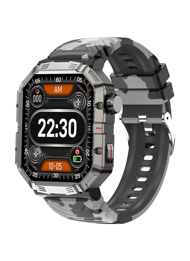 Smart Watch 2.01 inch Smartwatch Fitness Running Watch Bluetooth Pedometer Call Reminder Sleep Tracker Compatible with Android iOS Women Men Hands-Free Calls Message Reminder Custom Watch Face