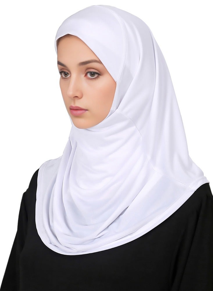 Muslim Hijab for Women Abaya Scarf Soft & Breathable with Full Neck Coverage - Image 1