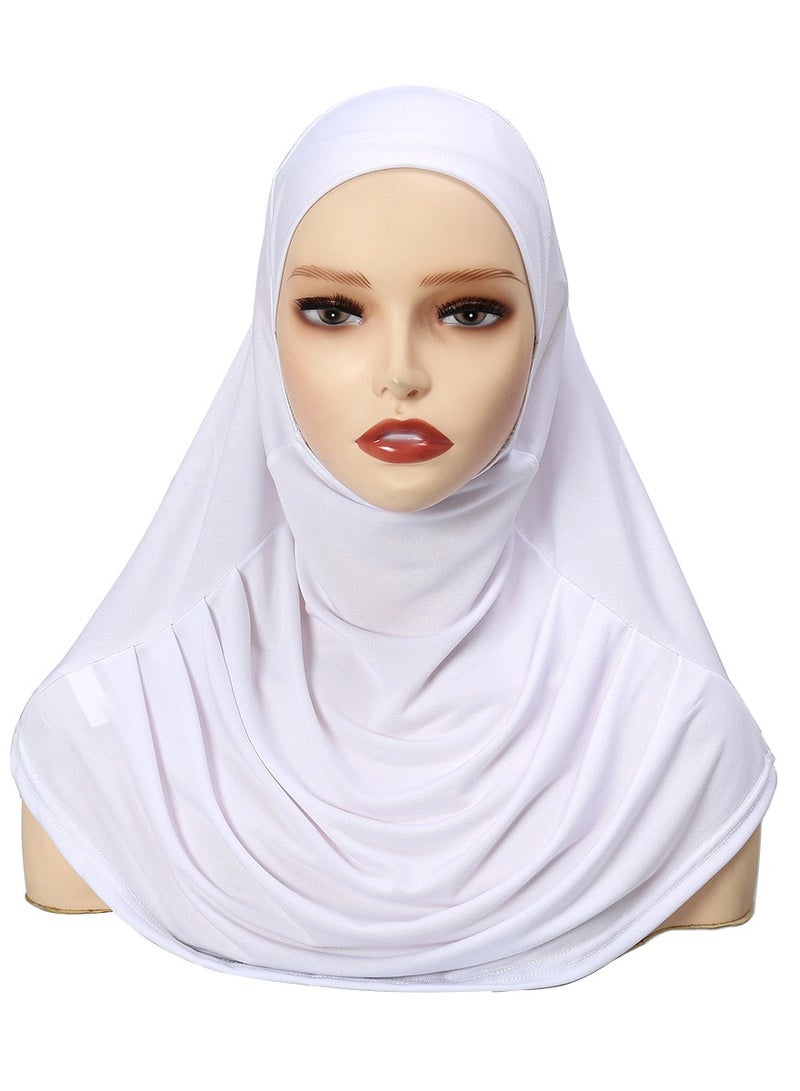 Muslim Hijab for Women Abaya Scarf Soft & Breathable with Full Neck Coverage - Image 2