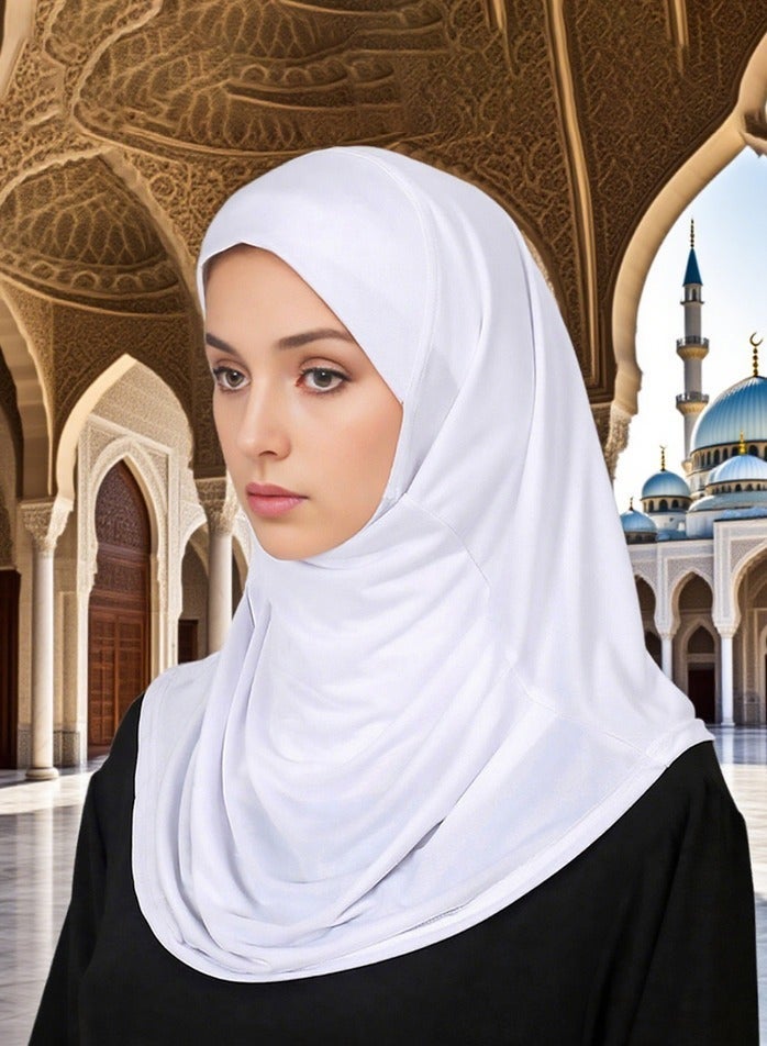 حجاب مسلم للنساء وشاح أبايا ناعم و قابل للتنفس مع تغطية الرقبة الكاملة - Image 1