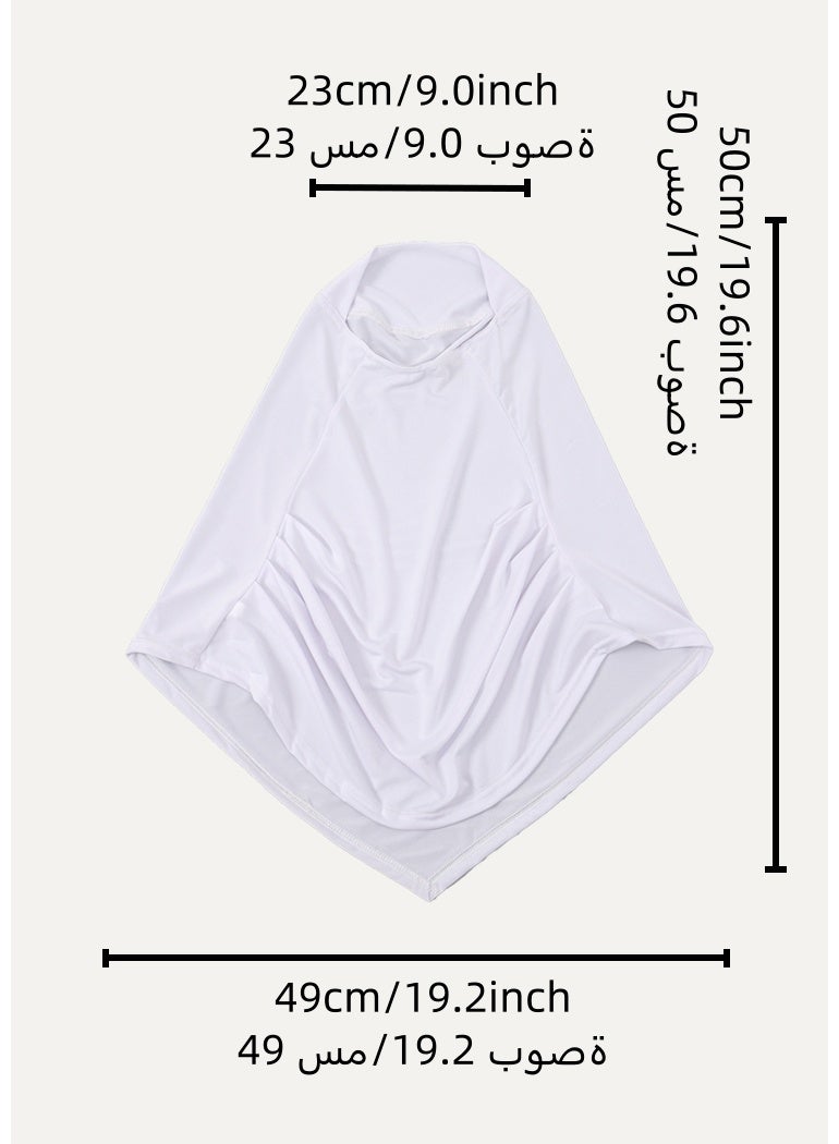 حجاب مسلم للنساء وشاح أبايا ناعم و قابل للتنفس مع تغطية الرقبة الكاملة - Image 4