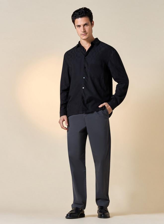 ايكونيك قميص أيقوني بأكمام طويلة بنقش مميز - Image 2