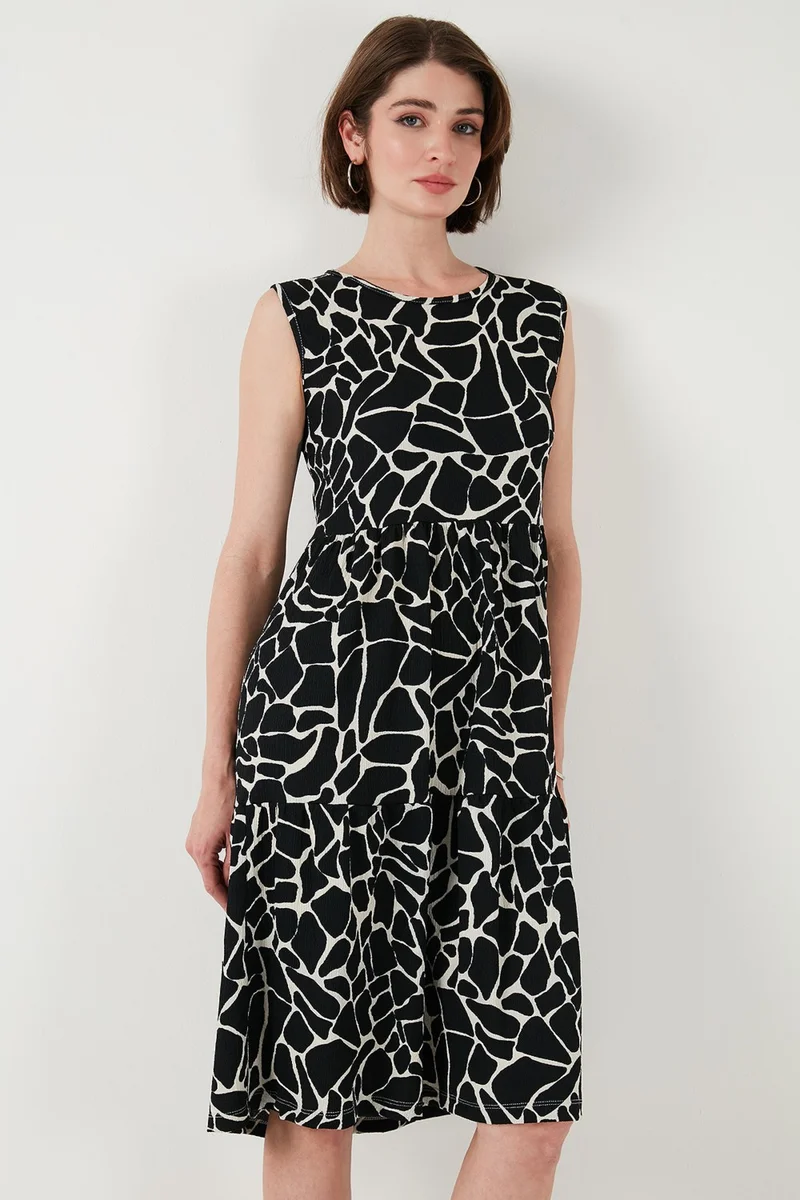 Lela Printed Sleeveless Dress