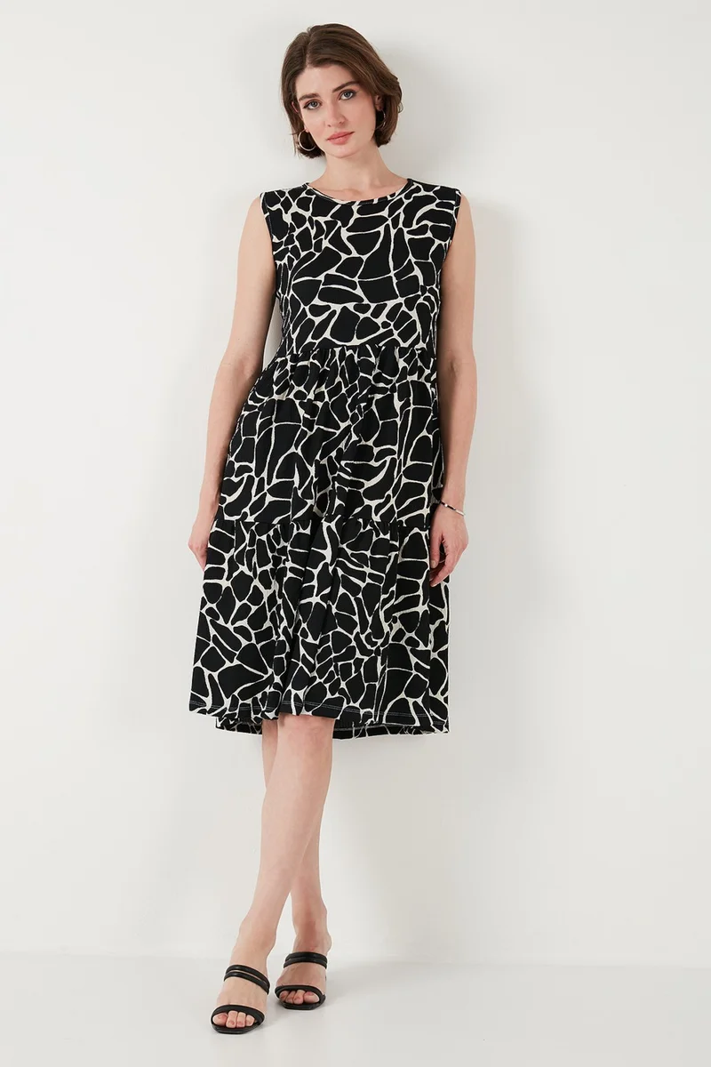 Lela Printed Sleeveless Dress