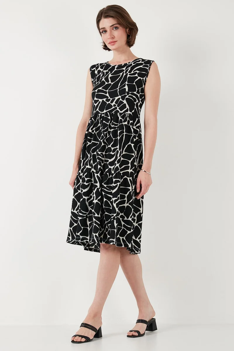 Lela Printed Sleeveless Dress