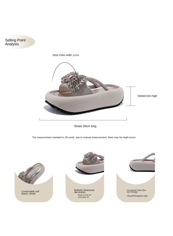 SAFIYA High Value】saturday Brand Women's Beach Sandals 2025 Summer Collection, Lazy Vacation Style, Fashionable Outdoor Wear - Image 3