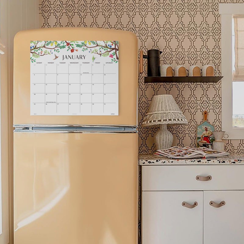 Jotsome Magnetic Calendar for Refrigerator 2026, Monthly Fridge Calendar From Now to December 2026 13x11 inch, Easy Organizing, Gift for the Holidays (Floral) - Image 5