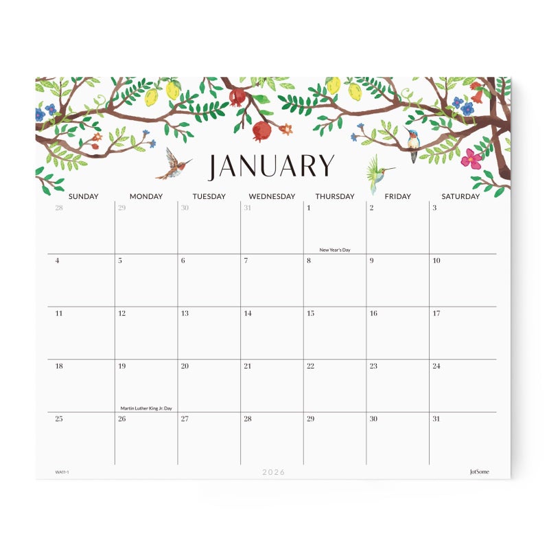 Jotsome Magnetic Calendar for Refrigerator 2026, Monthly Fridge Calendar From Now to December 2026 13x11 inch, Easy Organizing, Gift for the Holidays (Floral) - Image 1