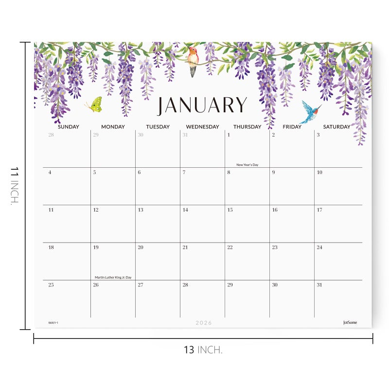 Jotsome Magnetic Calendar for Refrigerator 2026, Monthly Fridge Calendar From Now to December 2026 13x11 inch, Easy Organizing, Gift for the Holidays (Floral) - Image 2