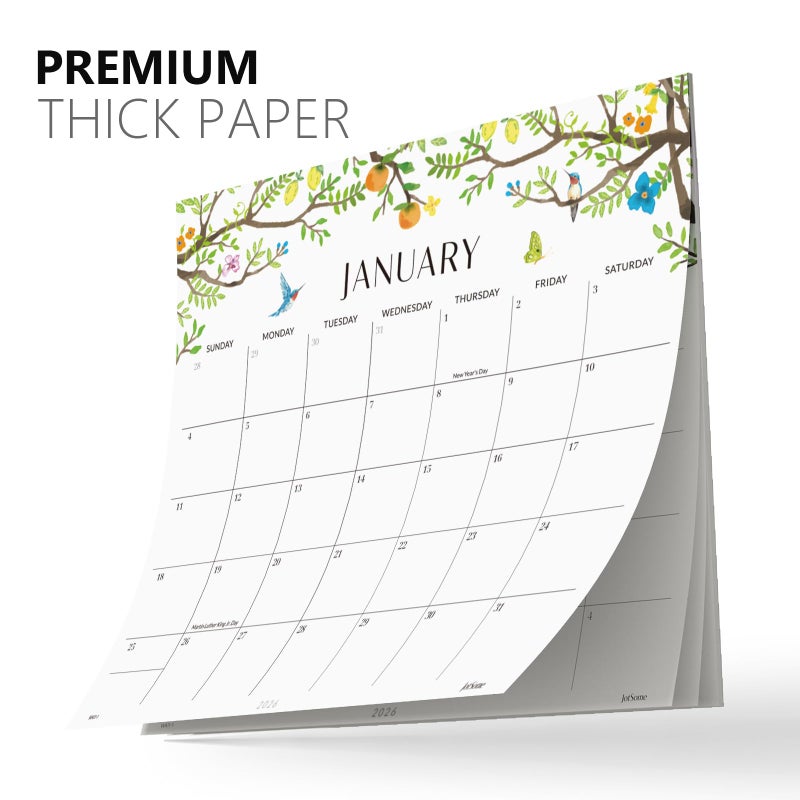 Jotsome Magnetic Calendar for Refrigerator 2026, Monthly Fridge Calendar From Now to December 2026 13x11 inch, Easy Organizing, Gift for the Holidays (Floral) - Image 4