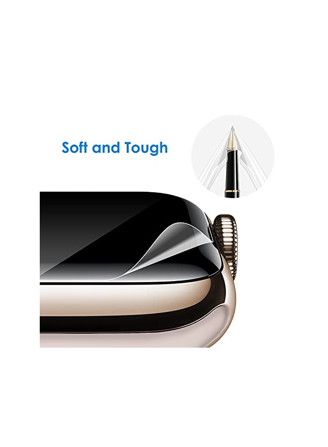 Jetech Screen Protector for Apple Watch SE (2022/2020) /Series 6 5 4 40mm, Flexible TPU Film, Anti-Scratch HD Clear, 3-Pack - Image 3