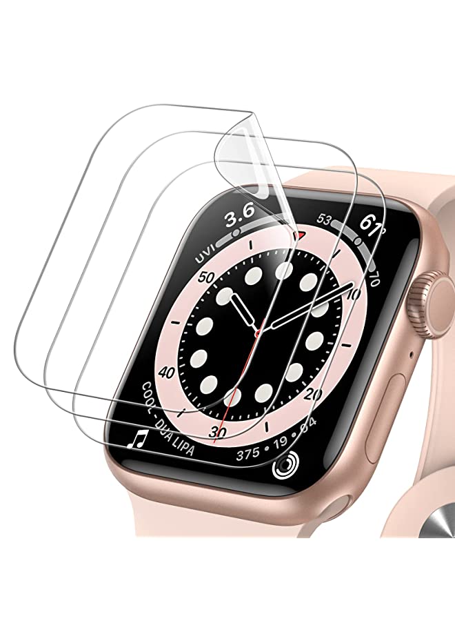 Jetech Screen Protector for Apple Watch SE (2022/2020) /Series 6 5 4 40mm, Flexible TPU Film, Anti-Scratch HD Clear, 3-Pack - Image 1