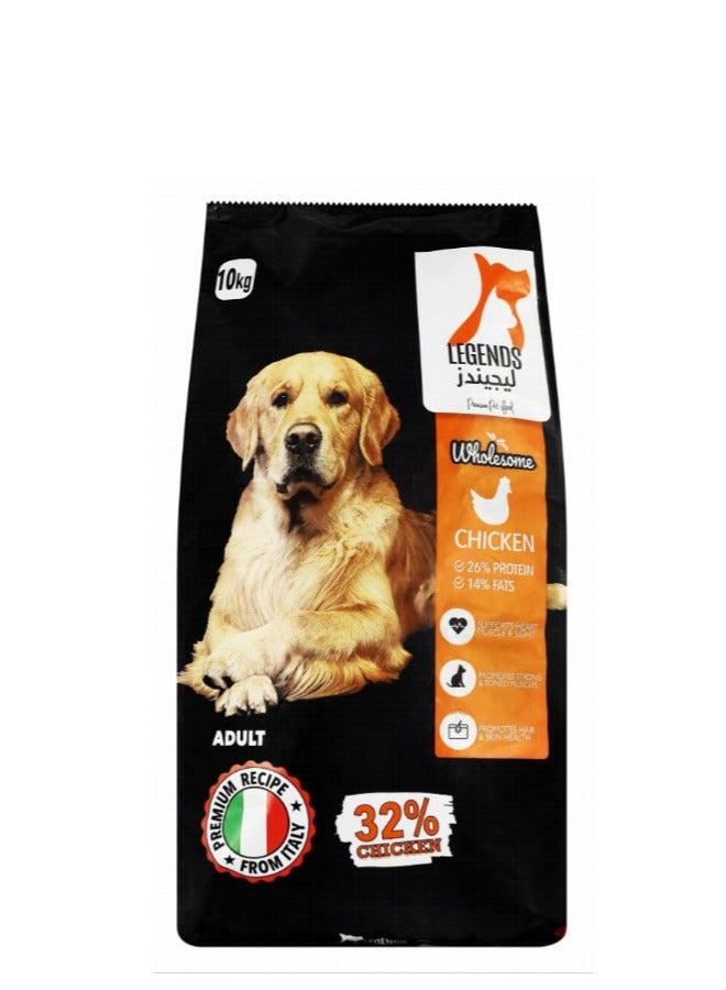 Legends Dry Food with Chicken for Adult Dogs 10KG