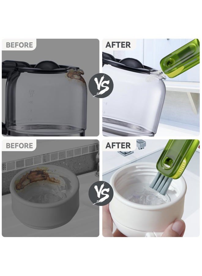 Nodirz 3 in 1 Cup Lid Gap Cleaning Brush Set, Multifunctional Bottle Cleaning Brush, Silicone Cup Lid Gap Cleaner, Home Kitchen Crevice Cleaning Tools - Image 5
