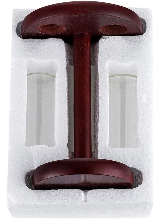 Generic - 3-Piece Test Tube Planter Flower Bud Vase With Wood Stand Multicolour one sizecm - Image 1