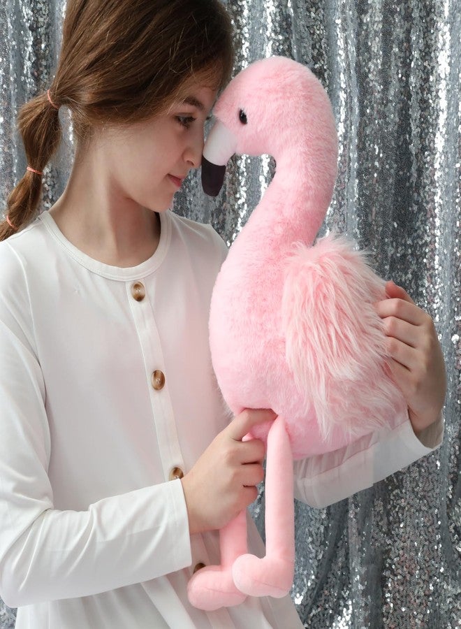 MorisMos Plush Flamingo Stuffed Animals-18in Mommy Stuffed Flamingo with 4 Baby Bird Toys for Girls Boys,Pink Bird Stuffed Animal Gift for Kids Women Birthday Decor Baby Shower Christmas - Image 3