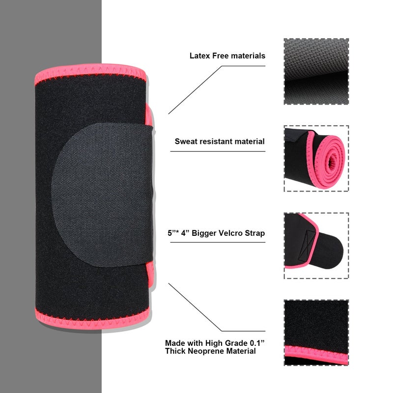 Biange Waist Trainer for Women Men Sweat Belt Waist Trimmer Belly Band Stomach Wraps - Image 3
