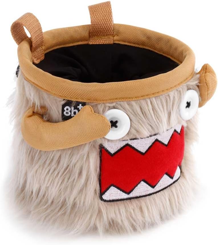 8B+ 8BPLUS 8BPLUS Chalk Bag for Climbing, Bouldering, Belt and Giftbox Included - Wide Opening - Brush Holders, for Left & Right Handers - Image 3