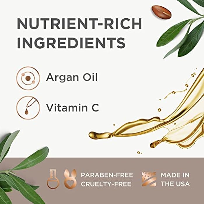 Argan Magic Brighten Face Serum with Vitamin C & Argan Oil - Hydrating & Brightening Formula | Reduce Dark Spots, Fine Lines, & Wrinkles (2 oz) - Image 4