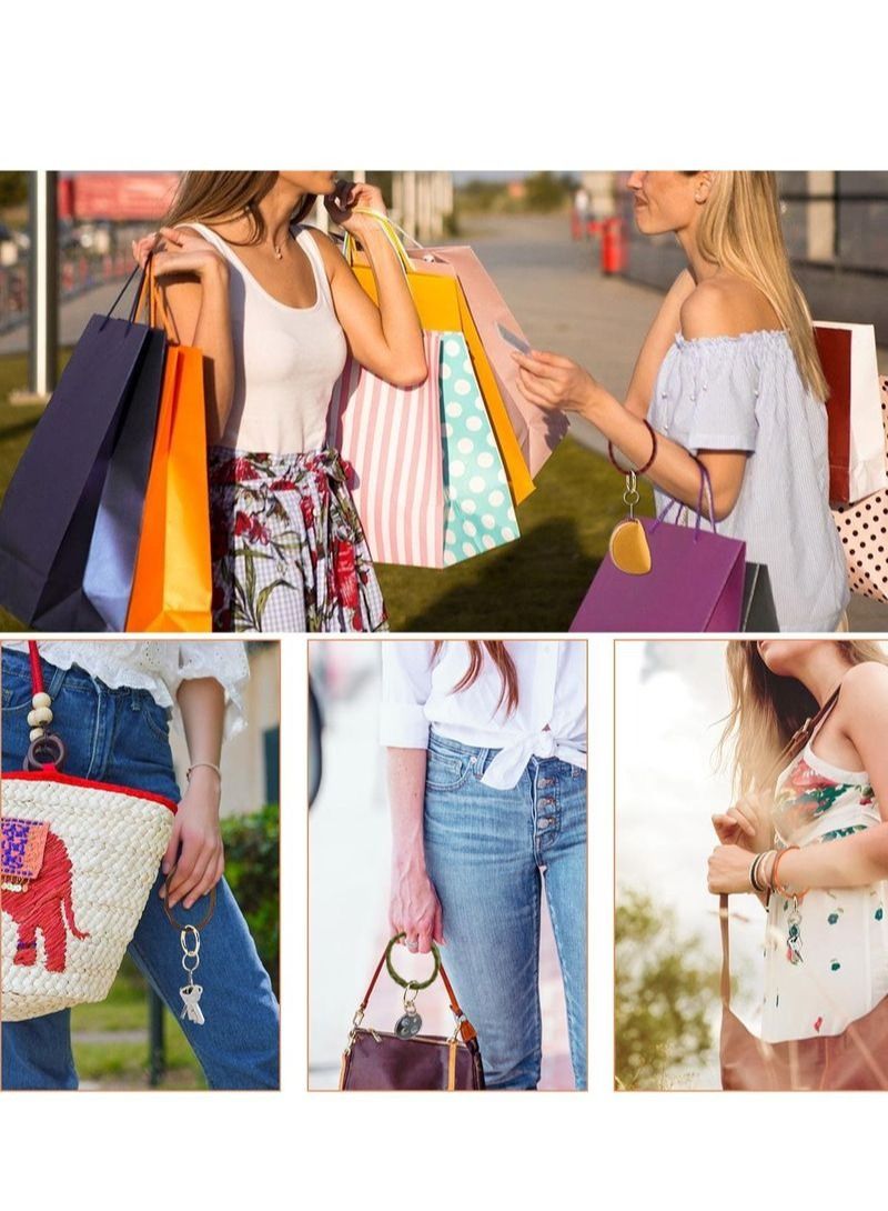 NIBEMINENT 4Pcs Silicone Bracelet Keychain - Image 5