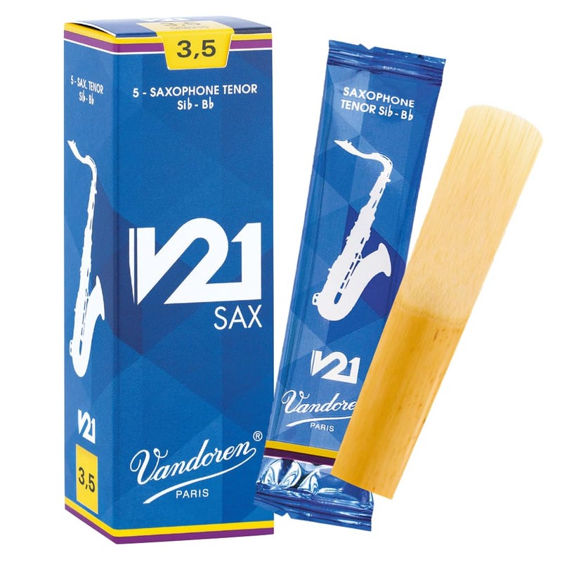 Vandoren SR8235 Tenor Saxophone V21 Reeds Strength 3.5; Box of 5 - Image 3