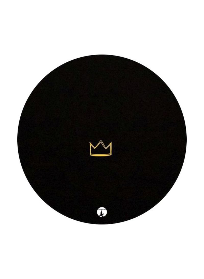 RKN Crown Printed Mousepad Black/Yellow