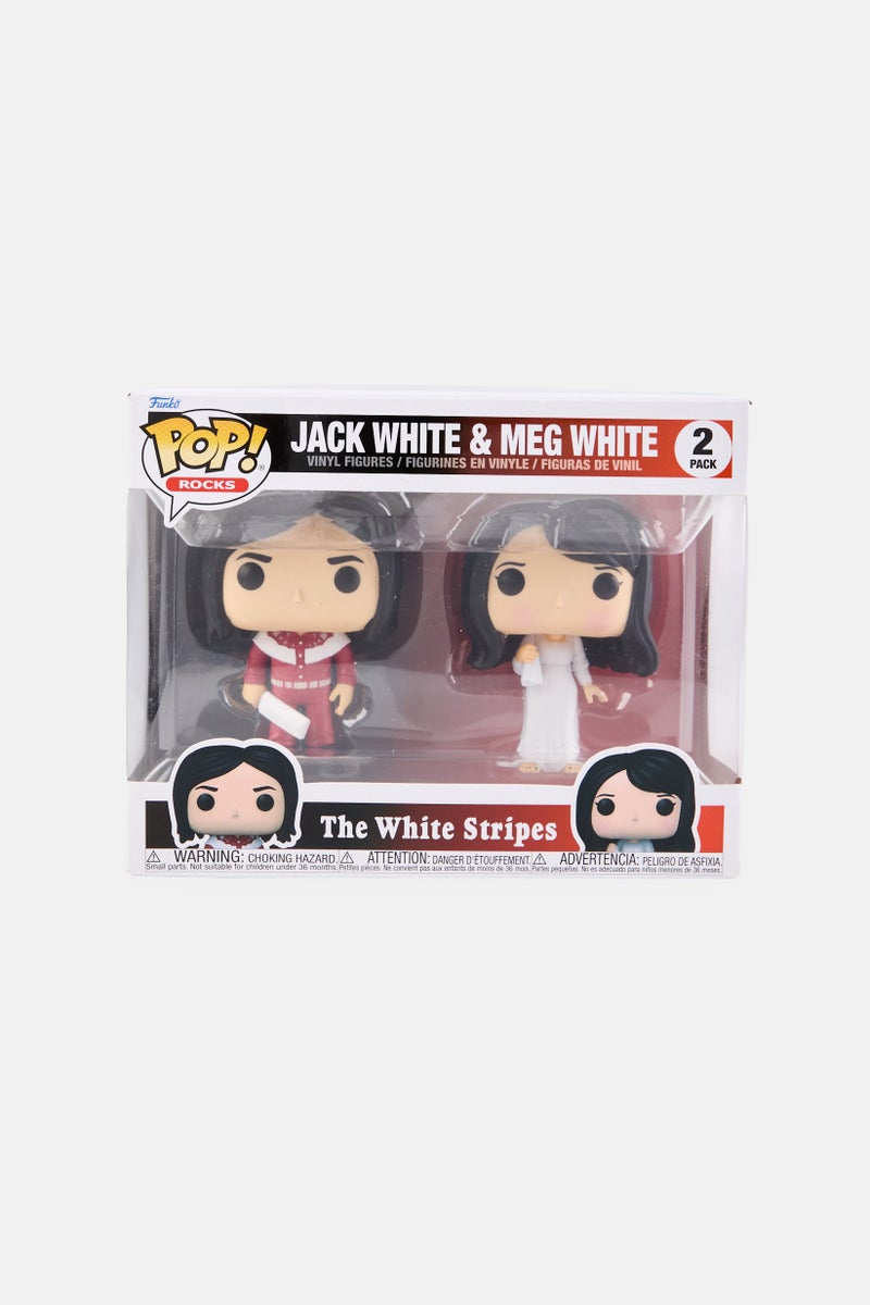 Funko Pop Rocks Jack White And Meg White 2-Pack Vinyl Figures - Image 1