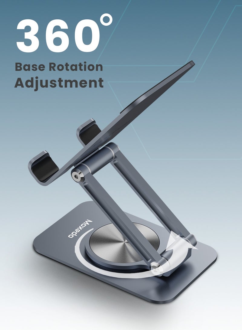 Moxedo Holdex Mobile Phone Stand 360° Rotatable Height Adjustable Foldable Desktop Multi-Angle Metal Mobile Stand Holder Compatible with Devices 5.8” to 7.1” - Image 5