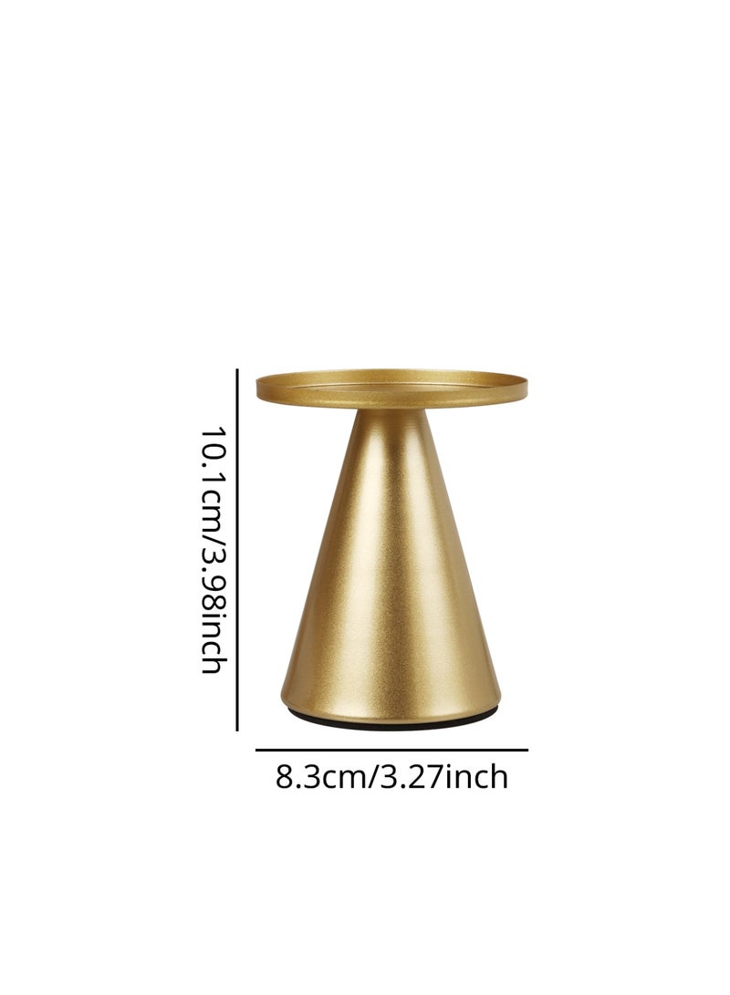 Elegant Metal Candle Holders/Candlestick Holders, Candle Holder Base, Romantic Nordic Style Luxury Metal Desktop Decoration, Home Decoration, Desktop Ornaments, Suitable for Candlelight Dinner Decoration, Wedding Decoration - Image 4