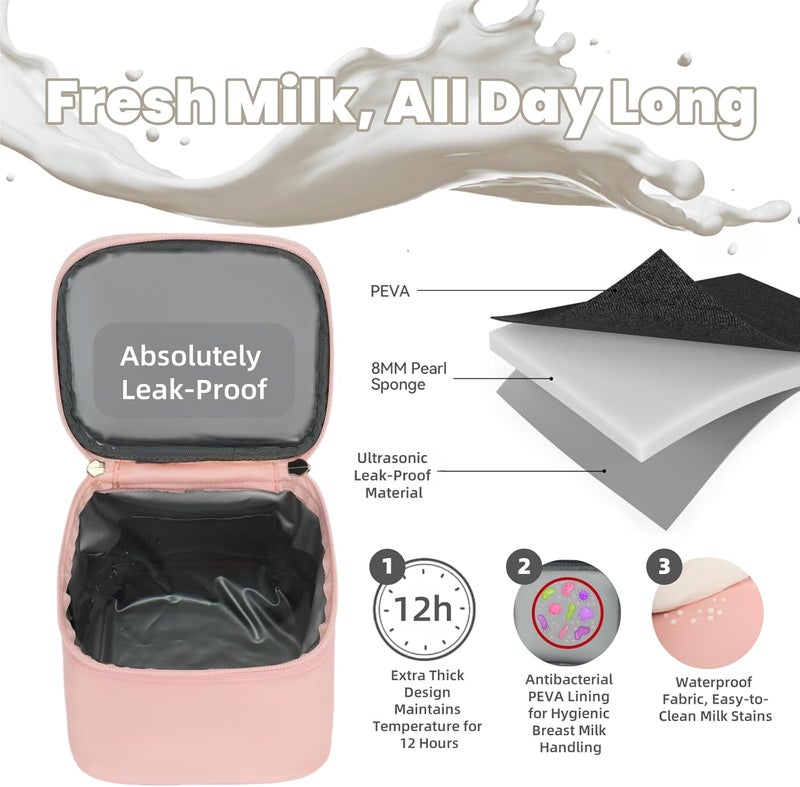 ROSEGIN Breast Pump Backpack & Diaper Bag with Cooler - Image 4