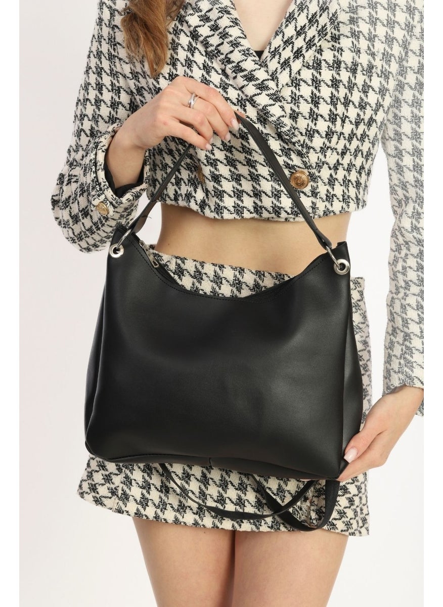 tonny black - Original Large Volume Large Size Luxury Soft Leather Crossbody Single Compartment Handbag and Shoulder Bag - Image 1