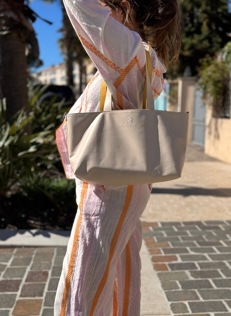 Veganologie Palindrome Reversible Tote Bag Made From 15 Recycled Plastic Bottles (Red-Grey)
