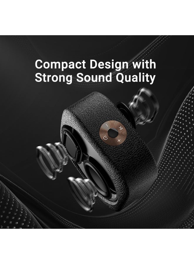F&D RW10 Portable Bluetooth Speaker with 7W RMS Built-in Noise-Cancelling Mic, Bluetooth 5.3, IPX5 Waterproof, True Wireless Stereo Pairing, BT/TF/USB Inputs, 10H Playtime for Home and Outdoors - Image 4