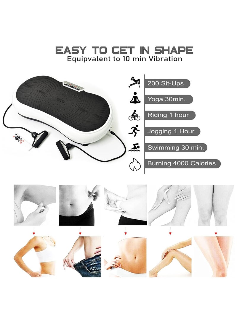 DubaiGallery - Vibration Platform Machines, Fat Shake Machine New Home Mini Vibration Plate, Lazy Exercise Body Shaping Machine, Lymphatic Drainage Machine Home Gym Workout - Image 1