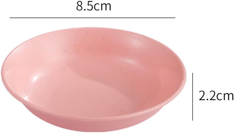 esowemsn 8pcs Plastic Mini Round Sauce Dishes Dipping Bowls Soy Sauce Dishes Appetizer Serving Tray for Home Kitchen Restaurantpinkbluegreenwhite - Image 3
