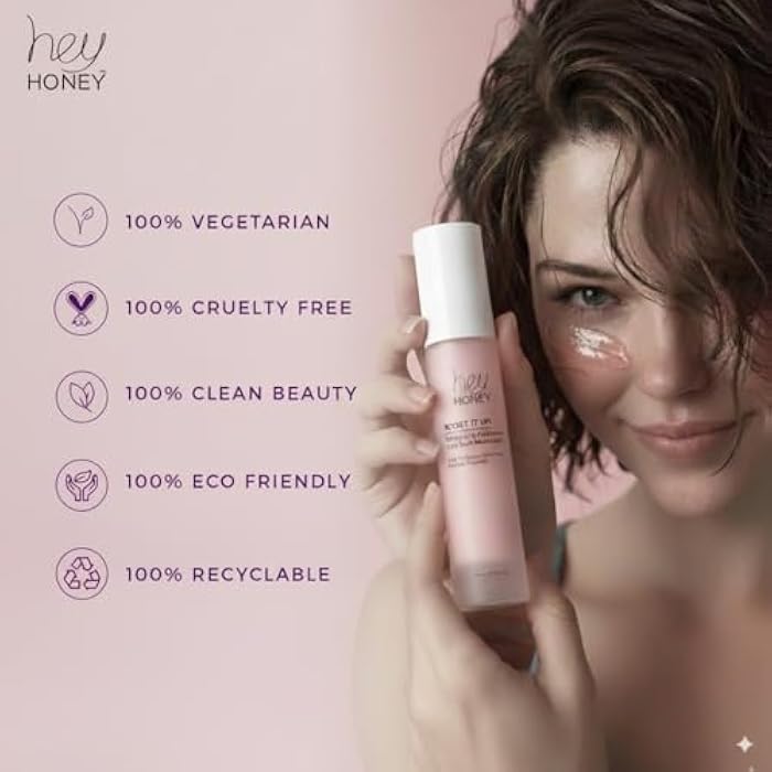 Hey Honey Skincare Boost It Up Collagen-boosting peptides Honey & Hyaluronic Acid Rich Moisturizer for Stronger Skin Barrier | For Premature & Advanced Signs of Aging | Fast Acting | 1.7 Oz - Image 2