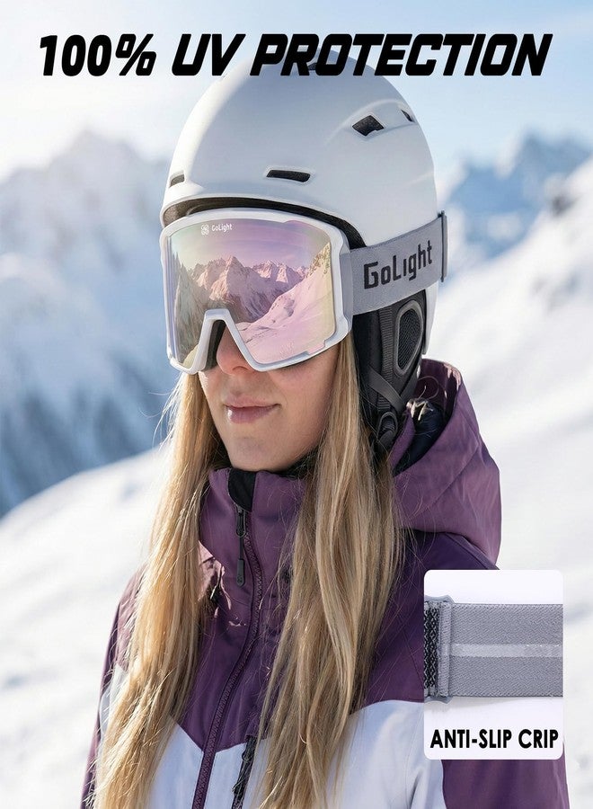 GoLight OTG Ski Goggles for Men & Women with Cylindrical REVO Lens, Anti-Fog Double-Lens Design, UV400 Protection, Triple-Layer Foam, Adjustable Anti-Slip Strap, and Full-Day Breathable Ventilation - Image 3