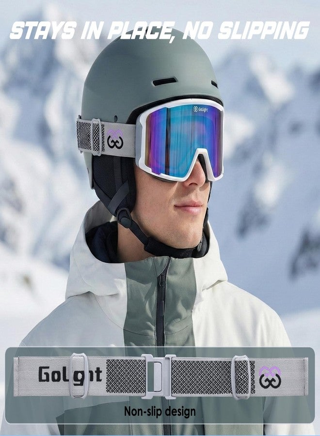 GoLight OTG Ski Goggles for Men & Women with Cylindrical REVO Lens, Anti-Fog Double-Lens Design, UV400 Protection, Triple-Layer Foam, Adjustable Anti-Slip Strap, and Full-Day Breathable Ventilation - Image 5