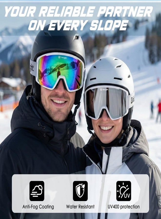 GoLight OTG Ski Goggles for Men & Women with Cylindrical REVO Lens, Anti-Fog Double-Lens Design, UV400 Protection, Triple-Layer Foam, Adjustable Anti-Slip Strap, and Full-Day Breathable Ventilation - Image 4
