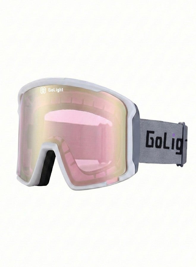 GoLight OTG Ski Goggles for Men & Women with Cylindrical REVO Lens, Anti-Fog Double-Lens Design, UV400 Protection, Triple-Layer Foam, Adjustable Anti-Slip Strap, and Full-Day Breathable Ventilation - Image 1