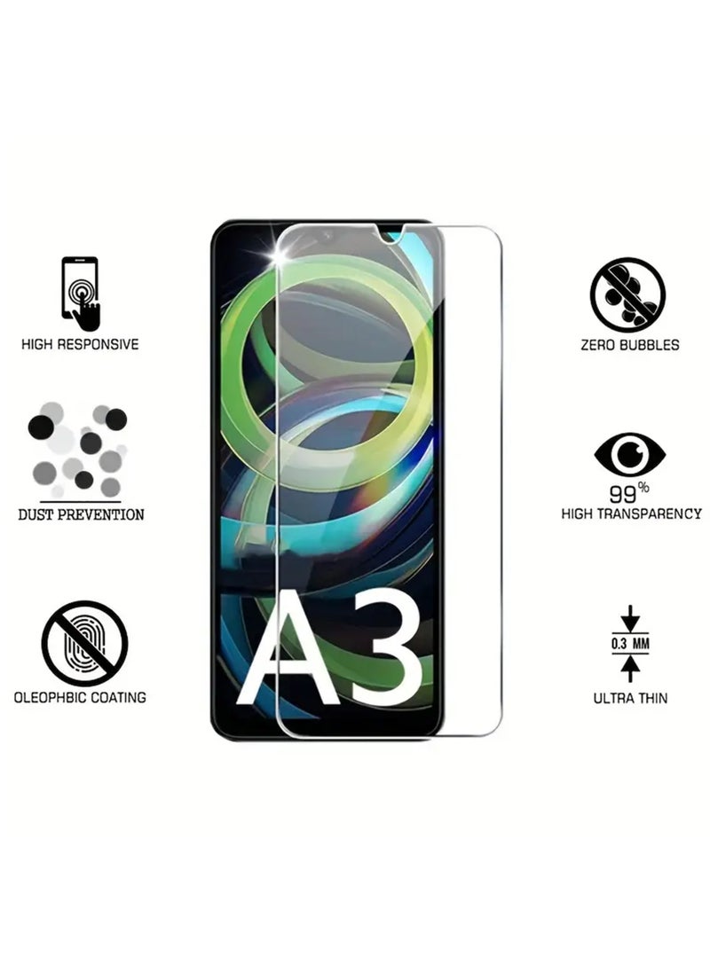 Xiaomi Redmi A3 Tempered Glass Screen Protector – High Transparency, Delicate Touch, Anti-Explosion, Smooth Arc Edges, Easy Installation, Screen Protector for Xiaomi Redmi A3